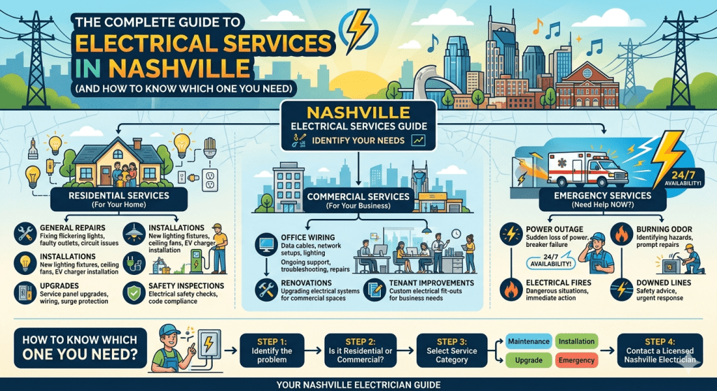The Complete Guide to Electrical Services in Nashville (And How to Know Which One You Need)
